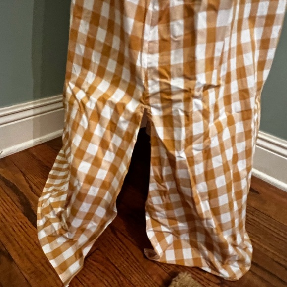 NWT Who What Wear Ginghma cutout maxi dress - Picture 5 of 6